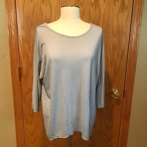 Baby blue dolman top